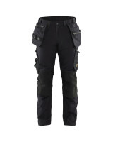 Craftsman trousers with stretch  Black/Black...