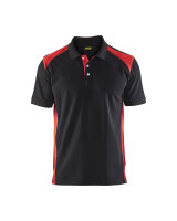 Polo Shirt Schwarz/Rot (Blåkläder)
