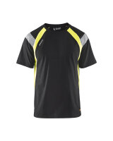 T-Shirt Schwarz/Gelb (Blåkläder)