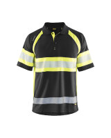 UV Polo Shirt High Vis Klasse 1 Schwarz/Gelb...