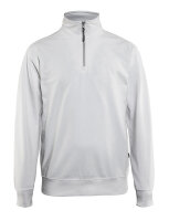 Sweatshirt mit Half-Zip Weiß (Blåkläder)