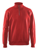 Sweatshirt mit Half-Zip Rot (Blåkläder)