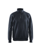 Sweatshirt mit Half-Zip Dunkel Marineblau...