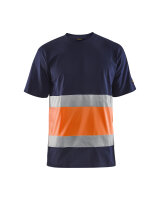 High Vis T-Shirt Marineblau/Orange (Blåkläder)