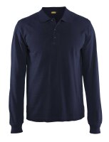 Langarm Polo Shirt Marineblau (Blåkläder)