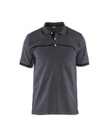 Poloshirt mit trendigen Details Grey/Black...