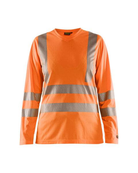 Damen UV Shirt High Vis langarm High Vis Orange (Blåkläder)