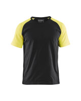 T-Shirt Schwarz/Gelb (Blåkläder)