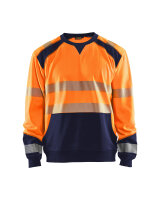 High Vis Sweatshirt High Vis Orange/Marineblau...