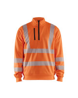 Sweatshirt High Vis Half-zip Orange (Blåkläder)