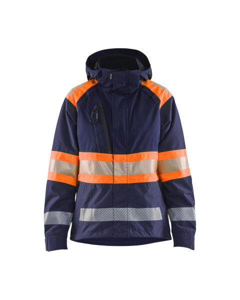 High Vis Shell Jacket women´s Marinblau/Orange (Blåkläder)