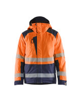 Hi-vis winter jacket Orange/Marineblau...