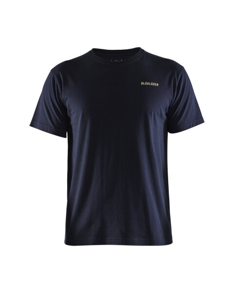Blåkläder - Campaign T-shirt "LIFE IS TOO SHORT..." Marineblau  - 4XL