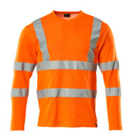 T-Shirt, Langarm  (Hi-vis Orange)