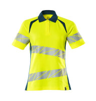 Polo-Shirt MASCOT® (Hi-vis Gelb/Dunkelpetroleum)