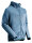 Fleece Kapuzensweatshirt mit Reißverschluss  (Steinblau)